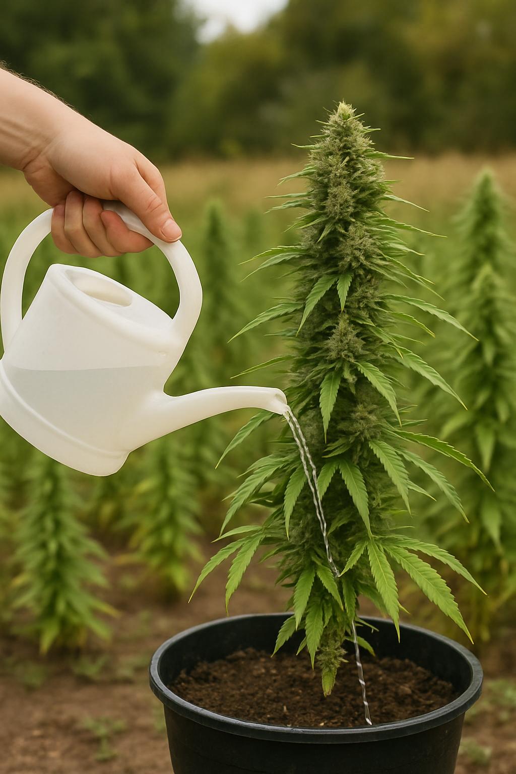 Flushing roślin marihuany